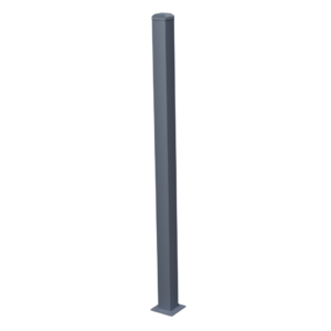 Aluminium post 100x100mm with base 2000mm_1