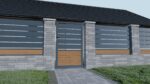 Frame for single-wing gate 1000x1500mm aluminum_2