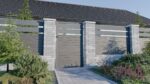 Frame for single-wing gate 1000x1500mm aluminum_3