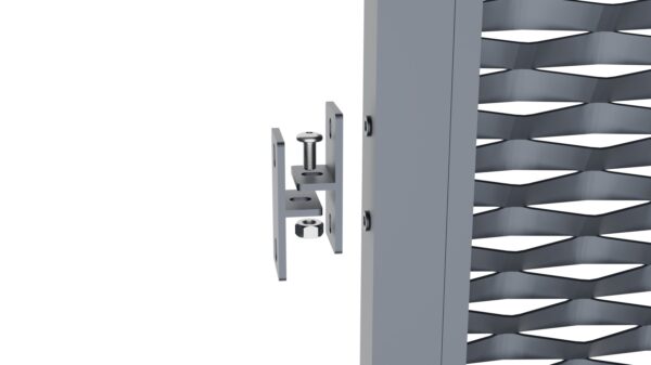 Aluminium Fence panel 2000x1200mm expanded metal_3