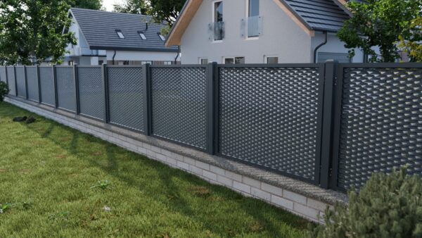 Aluminium Fence panel 2000x1200mm expanded metal_5