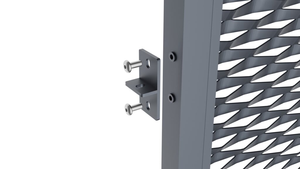 Aluminium Fence panel 2000x1500mm expanded metal_2