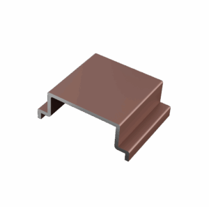 Aluminium distance bar 10mm brown_1