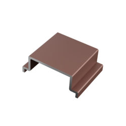 Aluminium distance bar 20mm brown_1