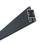 Aluminum partition strip bottom/decorative