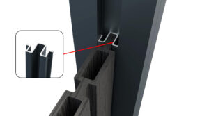 Aluminum strip for vertical installation 1738mm groove anthracite_2