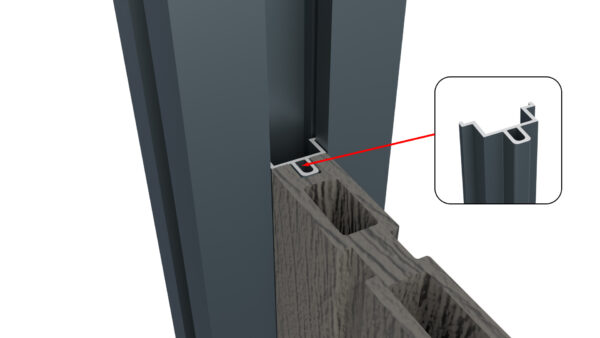 Aluminum strip for vertical installation 1738mm tongue anthracite_2