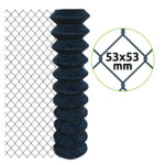 Chain-link fence ZnPVC 53x53mm 1