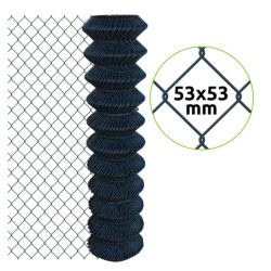 Chain-link fence ZnPVC 53x53mm 1