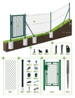 Chain-link fence ZnPVC 60x60mm 1