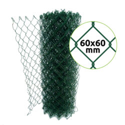 Chain-link fence ZnPVC 60x60mm 1