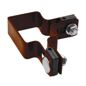 Corner clamp ZnPVC 60x40mm brown_1