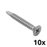 Countersunk head drilling screw DIN7504 4