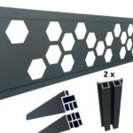 Decorative panel Hexagon 1830x250mm anthracite_1