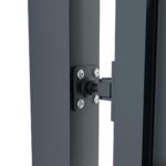 Design double gate FLORA 3800x1500mm with posts anthracite matt_2