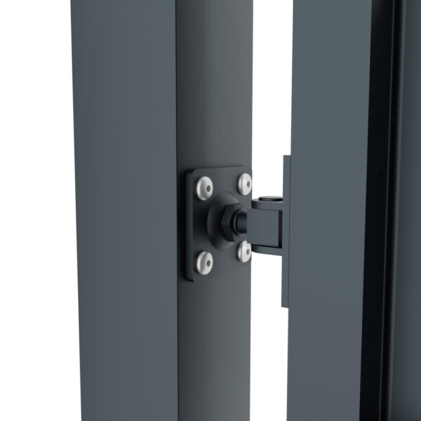 Design double gate FLORA 3800x1500mm with posts anthracite matt_2