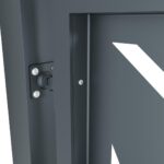 Design double gate FLORA 3800x1500mm with posts anthracite matt_3