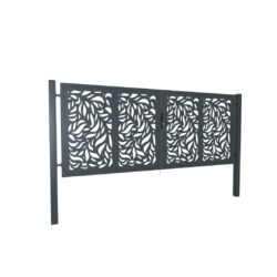 Design double gate FLORA 3800x1500mm with posts anthracite matt_1