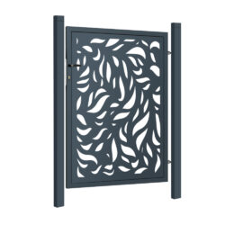 Design single gate FLORA 1000x1200mm with posts anthracite matt_1