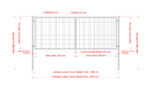 Double gate 2D BOX ZnPVC 4000x1500mm
