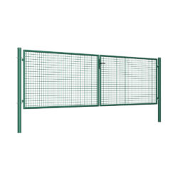 Double wing gate Round ZnPVC 4000x1200mm