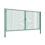 Double wing gate Round ZnPVC 4000x1800mm