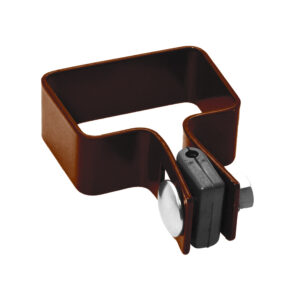 End clamp ZnPVC 60x40mm brown_1
