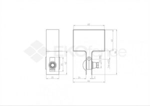 End clamp ZnPVC 60x40mm grey_2