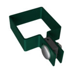 End clamp ZnPVC 60x60mm green_1