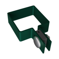 End clamp ZnPVC 80x80mm green_1