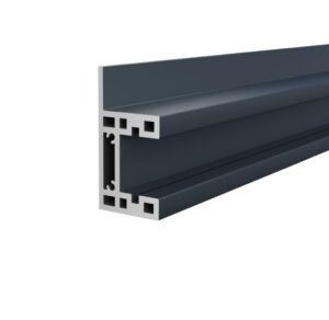 "F" profile 3000mm for fence mounting