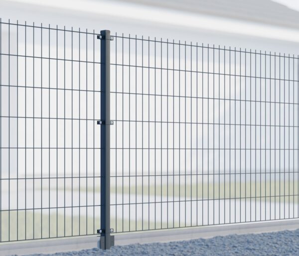 Fence post 60x40mm ZnPVC 1800mm 1.5mm anthracite_2