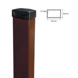 Fence post 60x40mm ZnPVC 2500mm 1