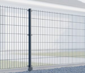 Fence post 60x40mm ZnPVC 3000mm anthracite_2