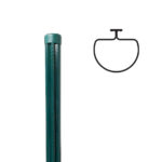 Fence post Universal D48mm ZnPVC 1700mm green_1