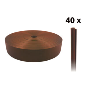 Fence strip PVC brown