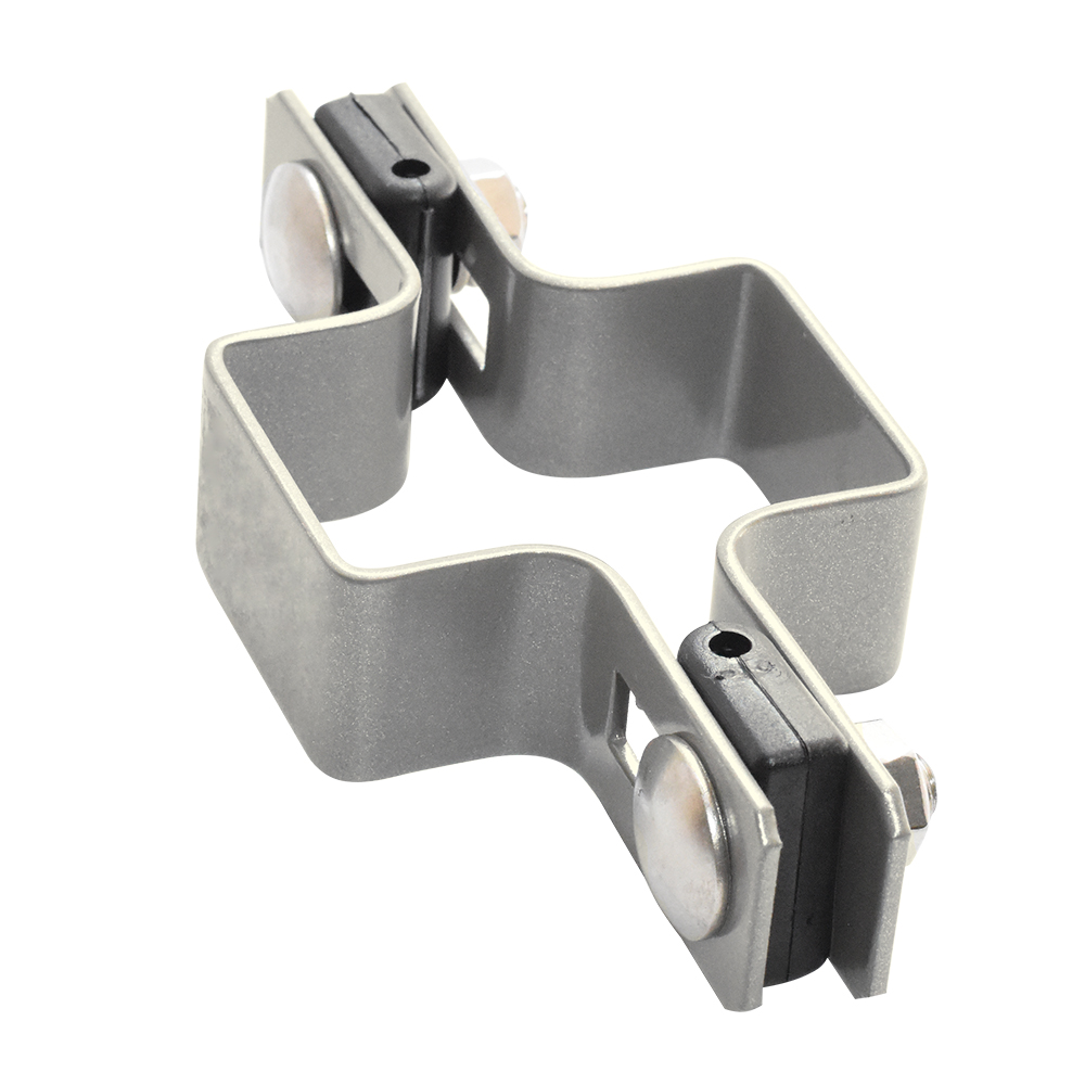 Middle clamp ZnPVC 60x40mm grey_1
