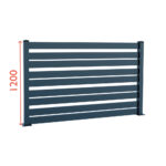 Modular Aluminium Fencing 1200mm TIA 100-A_2