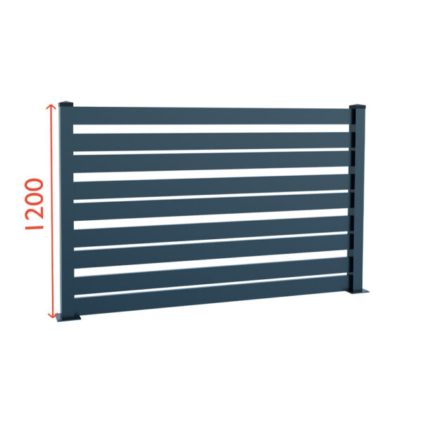 Modular Aluminium Fencing 1200mm TIA 100-A_2