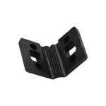 Plastic pad for post clamp PVC black 5mm_1