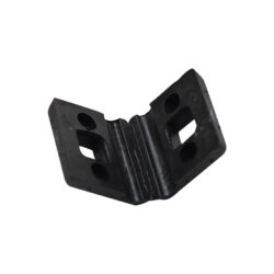 Plastic pad for post clamp PVC black 5mm_1