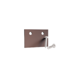 Plug for U profile 35x25mm brown_1