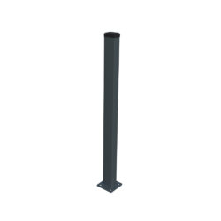 Post 60x40mm with base ZnPVC 1600mm anthracite_1