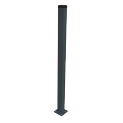 Post 60x40mm with base ZnPVC 2200mm anthracite_1