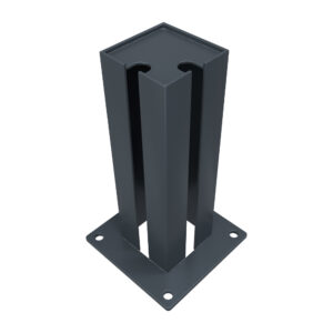 Post base ZnPVC 100x100mm anthracite_1