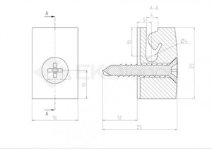 Tension wire holder with screw PE green 10pcs_2