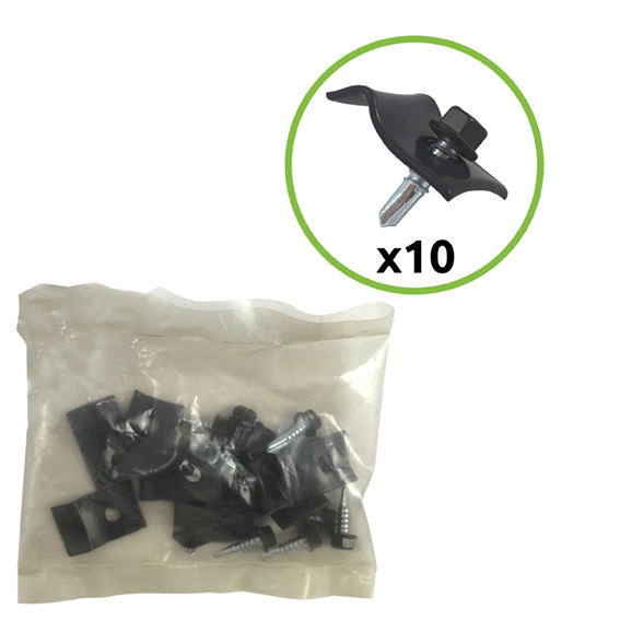 Tension wire holder with screw ZnPVC anthracit 10p_1 Tension wire holder with screw ZnPVC anthracit 10p_1