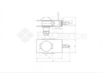 Universal fence bracket ZnPVC black matte_2