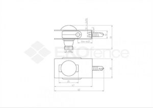 Universal fence bracket ZnPVC green_2