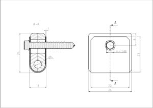 Universal monting clamp ZnPVC anthracite_2